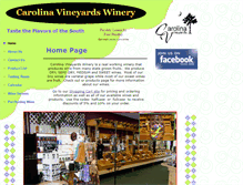 Tablet Screenshot of carolinavineyards.com